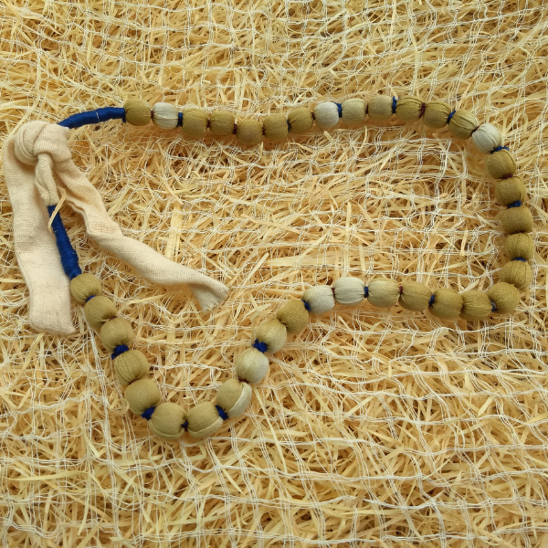 yellow single string mala